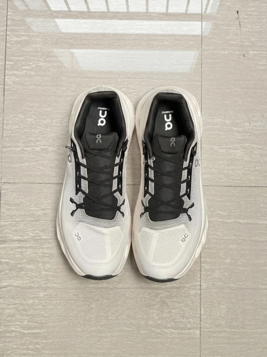 On Cloud-style trainers viewed from above