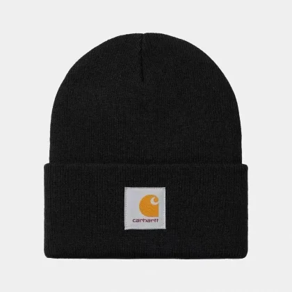 Carhartt Black Beanie with Logo Patch in the LoloBuy spreadsheet hats selection