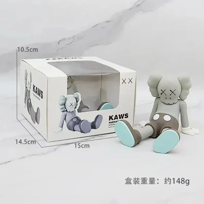 Kaws Companion Figure in Grey and Brown