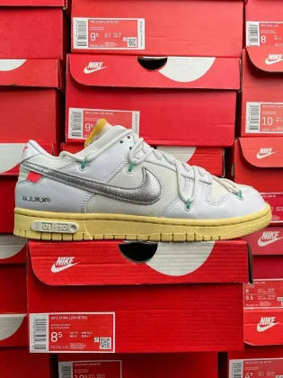 Nike Dunk Low Retro White/Silver Sneakers