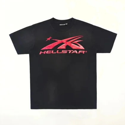 Hellstar Black Red Logo T-Shirt